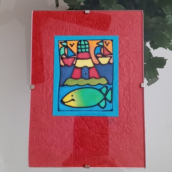 Original Painting On Silk by Nik Jory - Picture 8 of 9